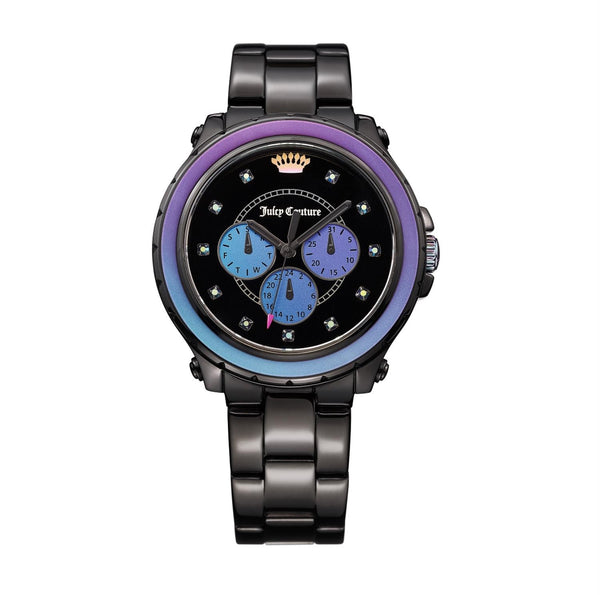 Juicy Couture with 42X42 MM Black Watch Band; 1901336