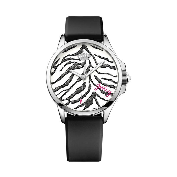 Juicy Couture with 40X40 MM Zebra Silicone Band Strap