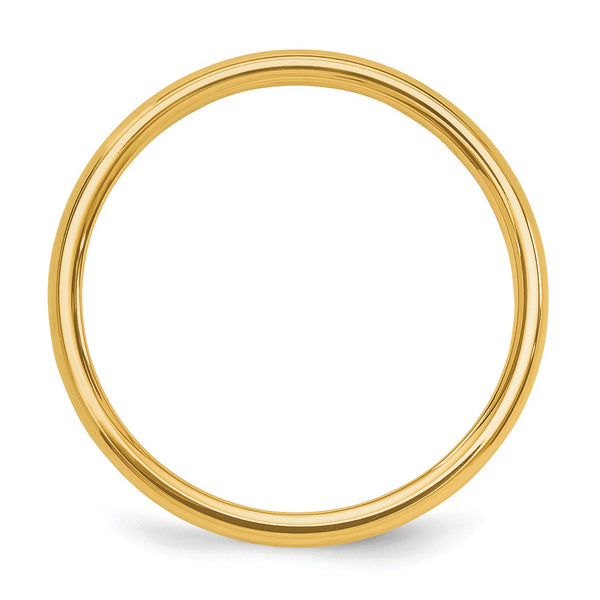 2MM Wedding Ring in 14KT Yellow Gold; Size 5