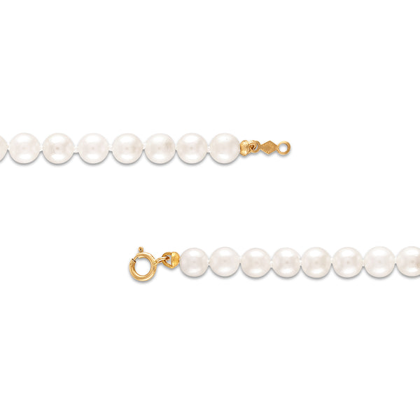 5MM Akoya Pearl 18" Necklace in 14KT Yellow Gold