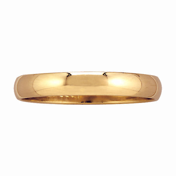 3MM Wedding Ring in 14KT Yellow Gold