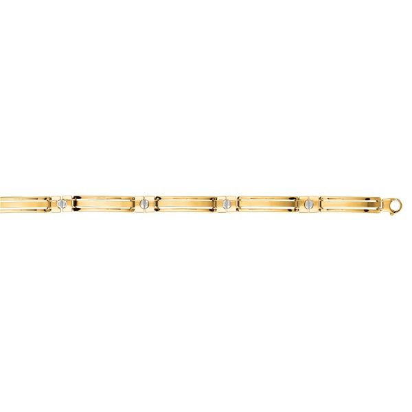 14KT White and Yellow Gold 8.25" Bracelet