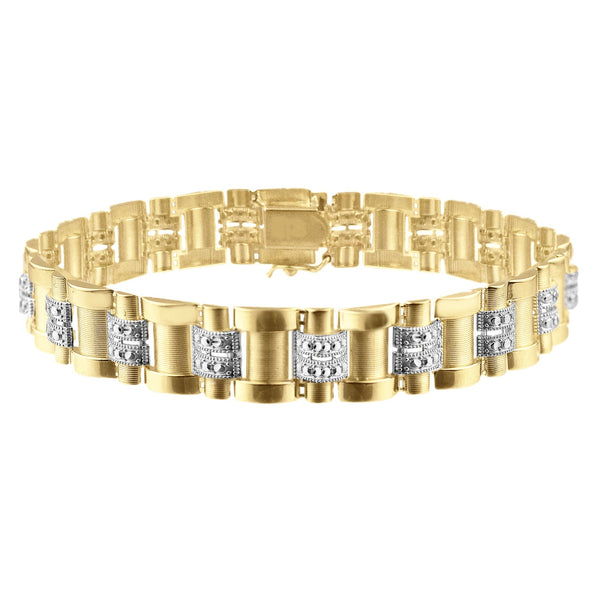 10KT Yellow Gold 8.25" Rolex-look Bracelet