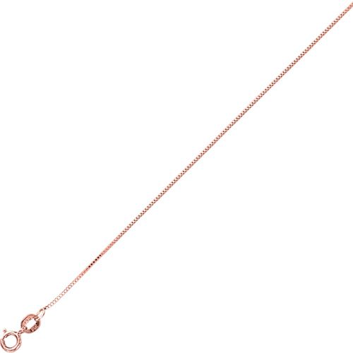 14KT Rose Gold 18" 0.6MM Box Chain