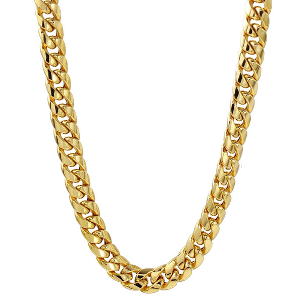 10KT Yellow Gold 24" 7.5MM Miami Cuban Link Chain
