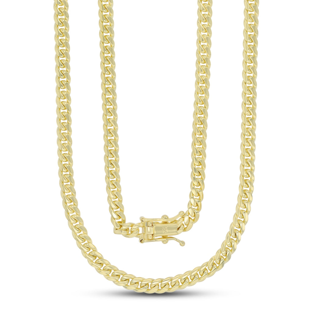 14KT Yellow Gold 24-inch 4MM Miami Cuban Link Chain – Daniels Jewelers
