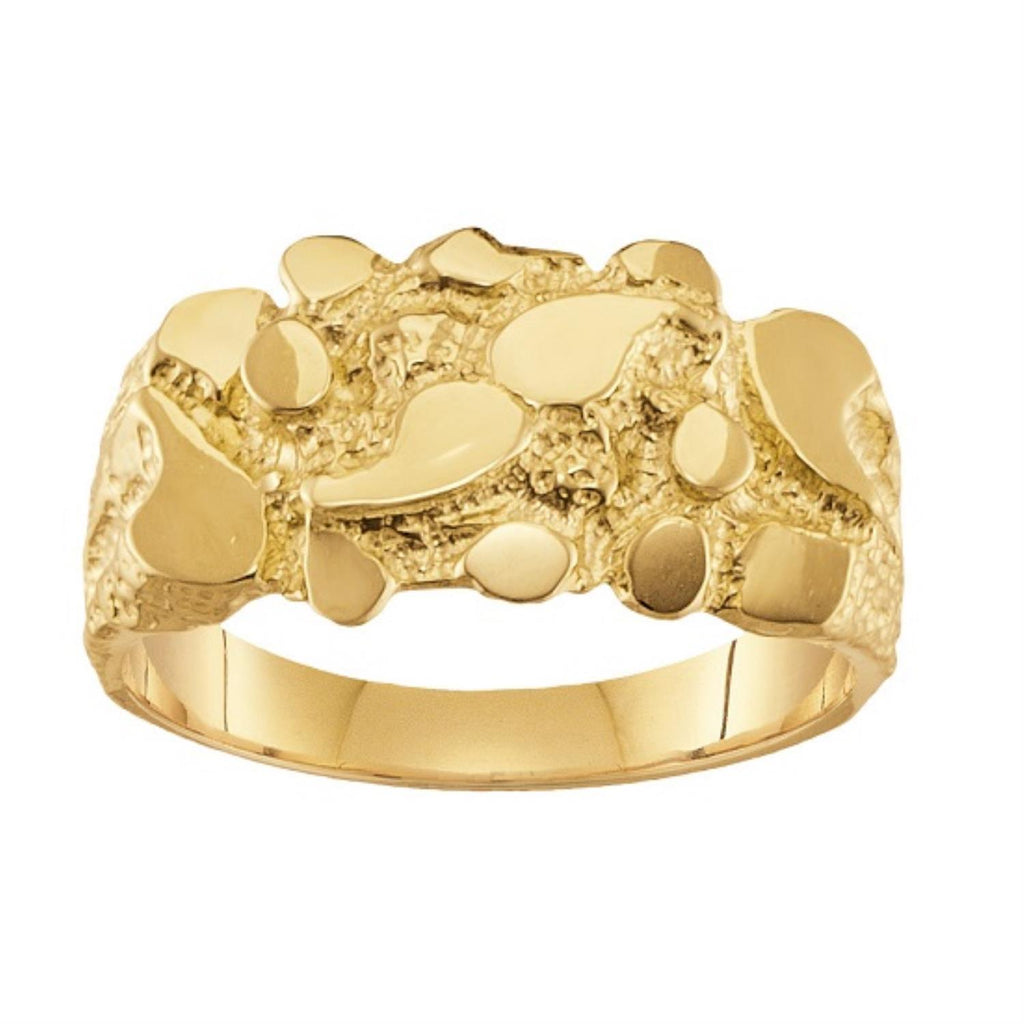 10KT Yellow Gold 12MM Nugget Ring – Daniels Jewelers