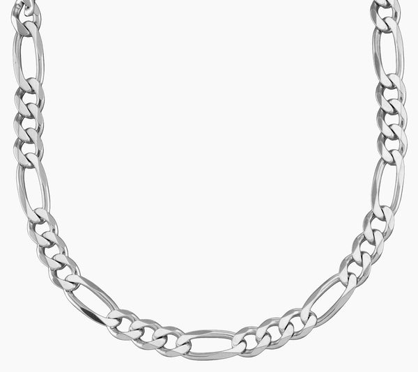 Sterling Silver 24" 5.9MM Figaro Chain