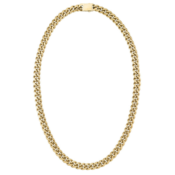 King by Simone I Smith Yellow Stainless Steel 24" 10MM Cuban Link Chain