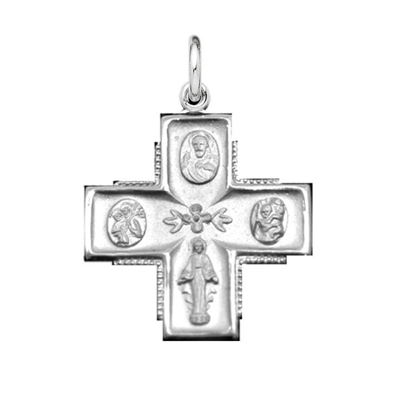 Sterling Silver 20" Cross Pendant