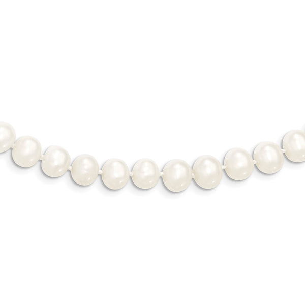 6X7MM Semi-Round Pearl 80" Necklace