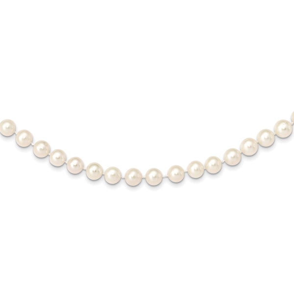 8X9MM Near Round Pearl Strand 24" Necklace in 14KT Yellow Gold