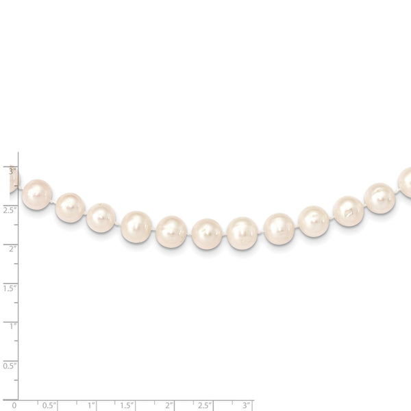 9X10MM Near Round Pearl Strand 28" Necklace in 14KT Yellow Gold