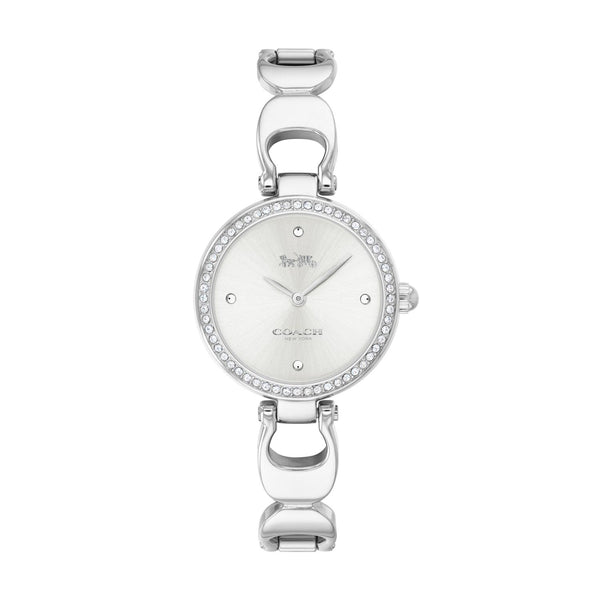 COACH Park Crystal Watch Silver Dial Stainless 14503170 Women\'s MSRP $250 NEW Coach Park Watch with 26MM Crystal Bezel. 14503170 – Daniels  main image 4