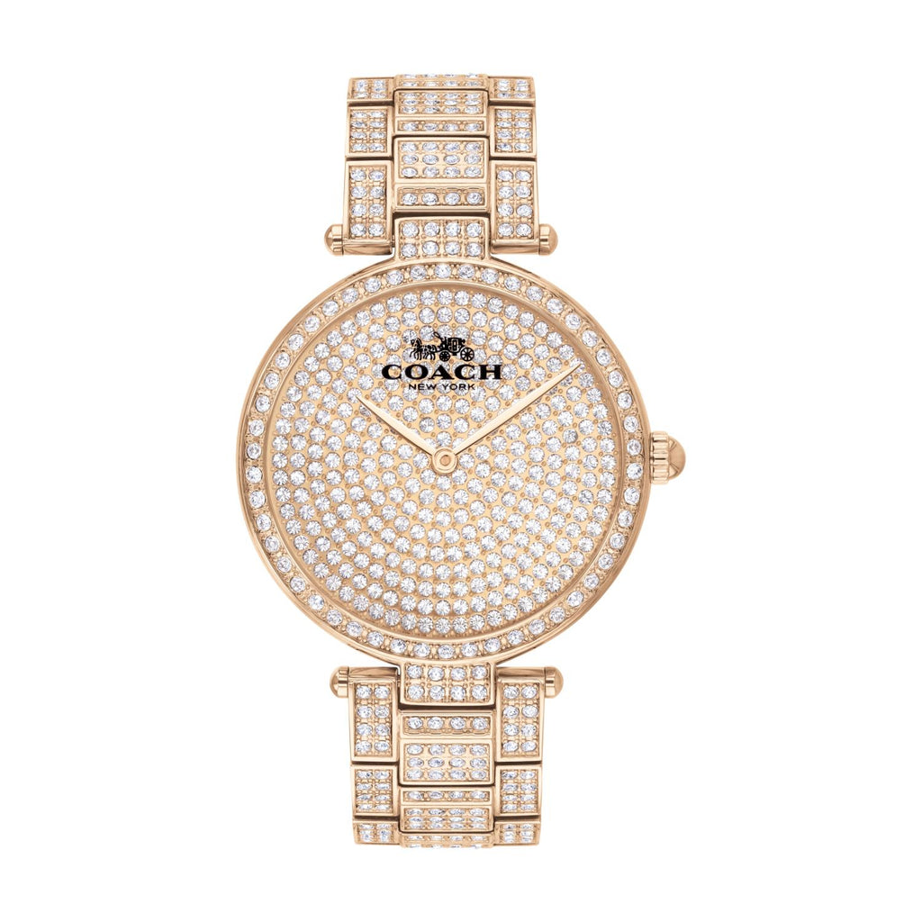 Coach Park 34MM Pave Crystal Rosetone Watch. 14503428  display picture 1