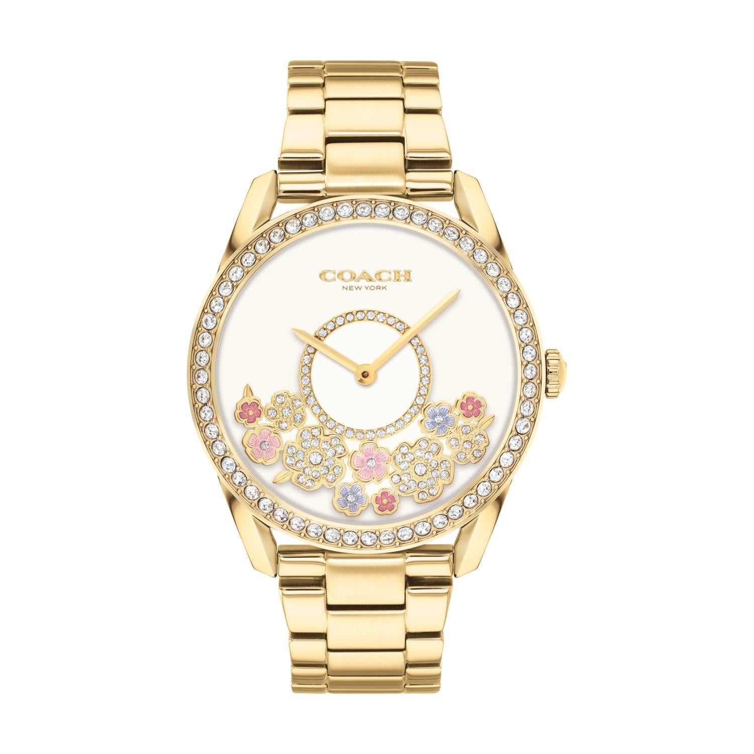 Coach Preston 36MM Crystal Flower Accent Watch. 14503777 Daniels Jewelers