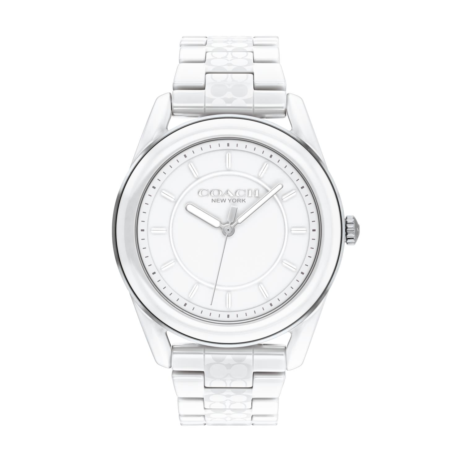 Coach Preston 38MM White Ceramic Watch. 14503771 Daniels Jewelers