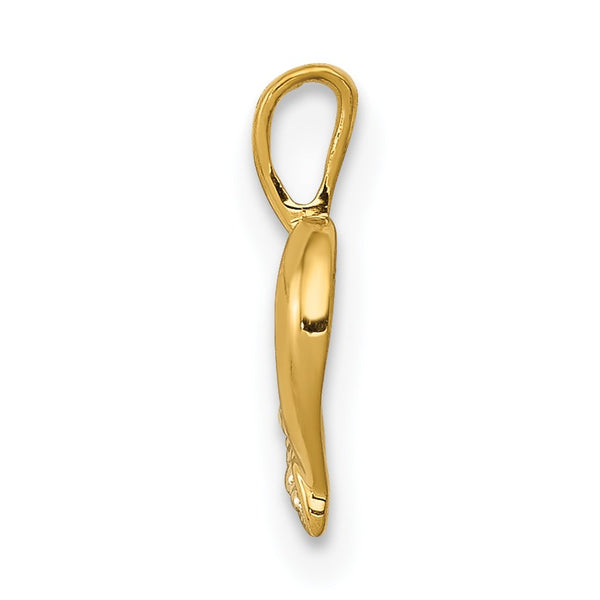 Diamond Accent Heart Pendant-Chain Not Included in 14KT Yellow Gold