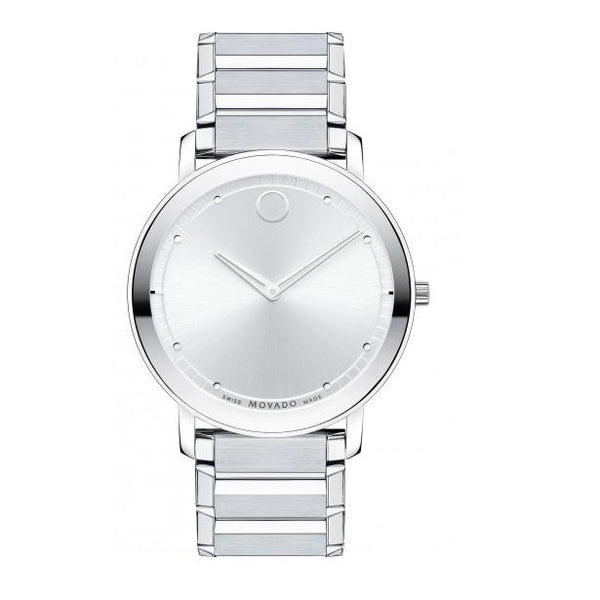 Movado with 40MM Silvertone; 0606881