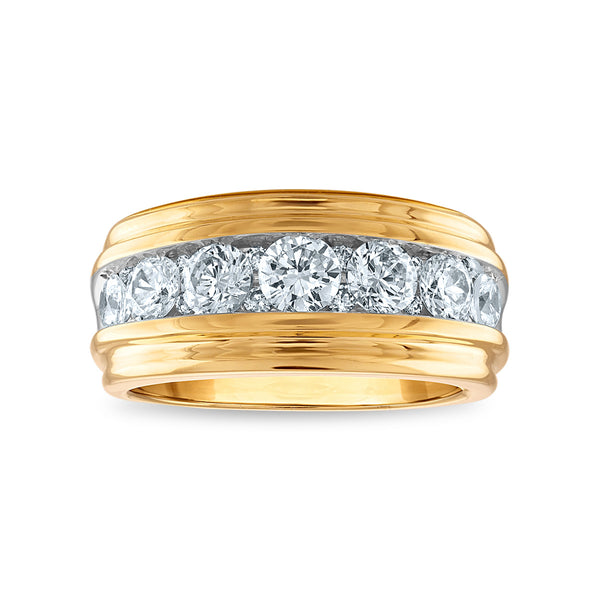 Signature 2 CTW Diamond Wedding Ring in 14KT Yellow Gold