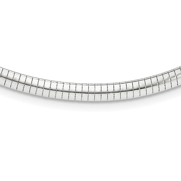 Sterling Silver 16" 6MM Lobster Clasp Cubetto Chain Necklace