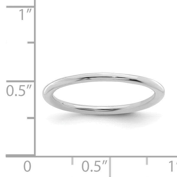 Sterling Silver 1.5MM Stackable Ring; Size 7