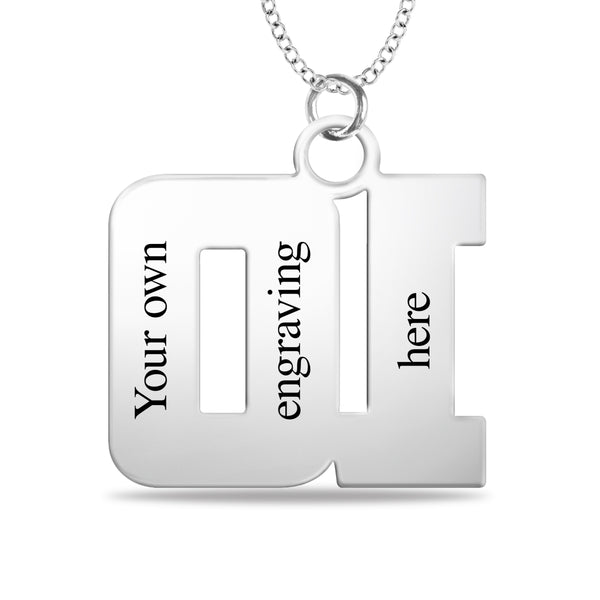 Mitchell K Sterling Silver 22X27MM 18" Sports Enamel Soccer Number Necklace
