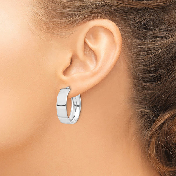 Sterling Silver 27MM Hoop Earrings
