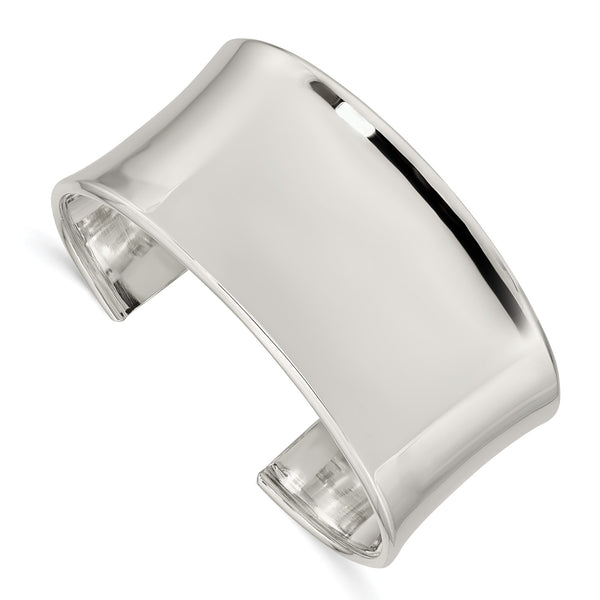 Sterling Silver 30MM Cuff Bangle Bracelet