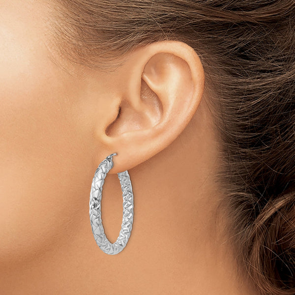 Sterling Silver 37MM Hoop Earrings