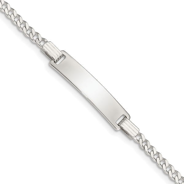 Sterling Silver 5.5" 6MM Childrens Lobster Clasp ID Bracelet
