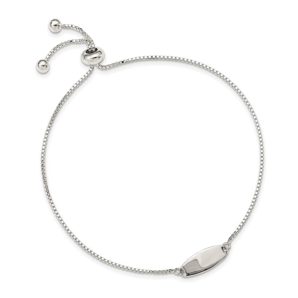 Sterling Silver 5.88MM Bolo ID Bracelet