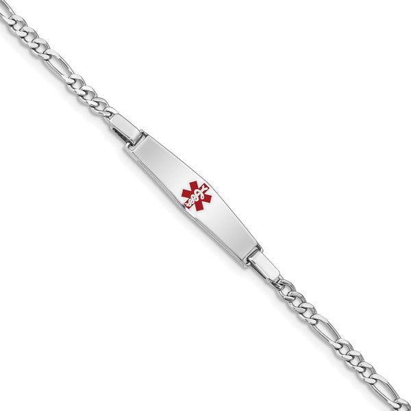 Sterling Silver 6" 3MM Medical ID Bracelet