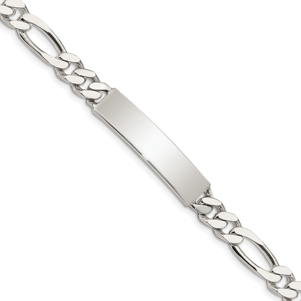 Sterling Silver 7.5" 7MM ID Figaro Bracelet