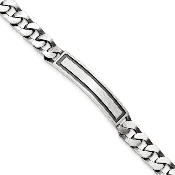 Sterling Silver 7.5" Lobster Clasp Curb ID Bracelet