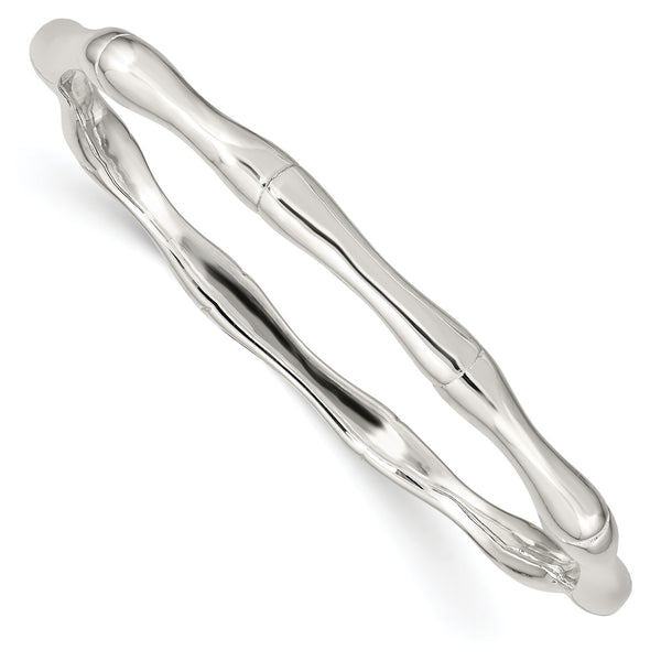 Sterling Silver 7.75" Bangle Slip-On Bracelet