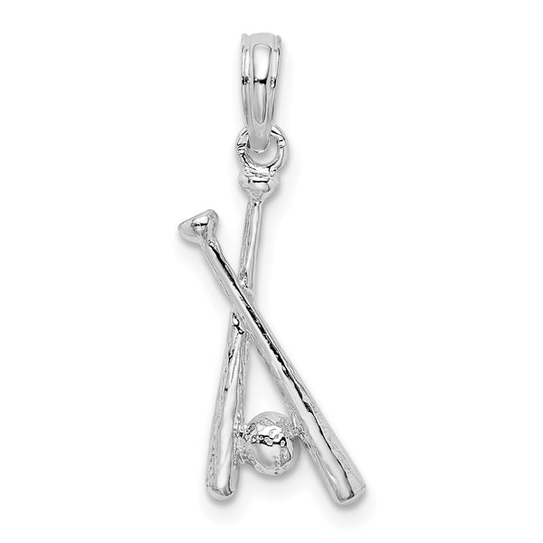 Sterling Silver Baseball Charm