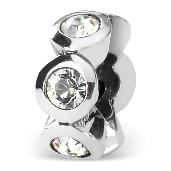 Sterling Silver Reflections April Swarovski Crystal Birthstone Bead