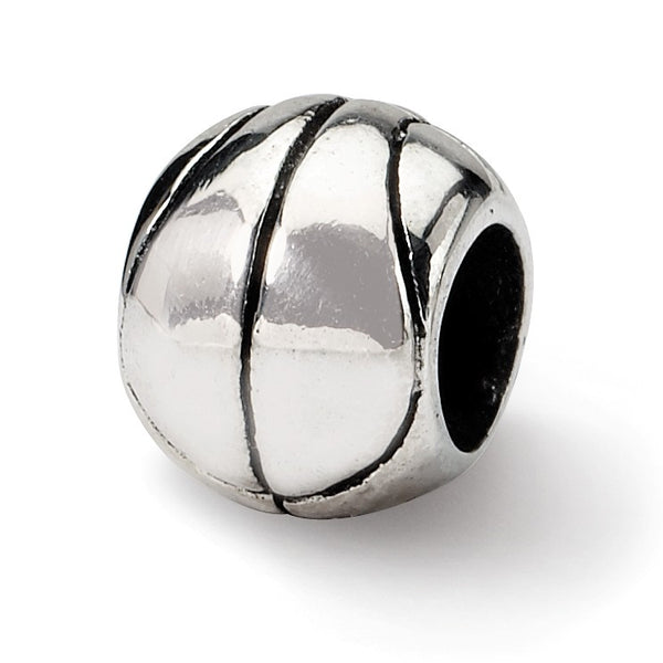 Sterling Silver Reflections Basketball Bead