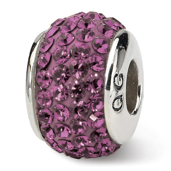 Sterling Silver Reflections February Full Swarovski Crystal Bead