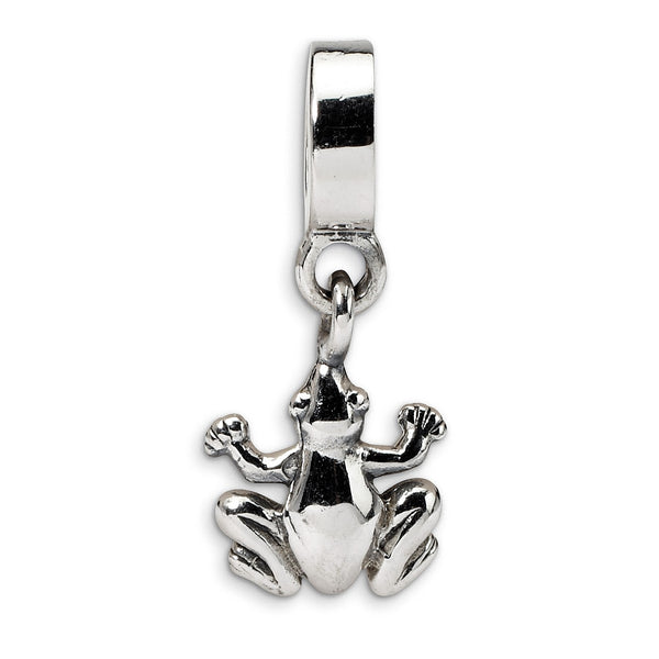 Sterling Silver Reflections Frog Dangle Bead