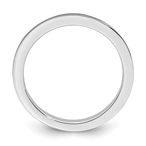 Sterling Silver Stackable Expressions Black Enameled 1.5mm Ring
