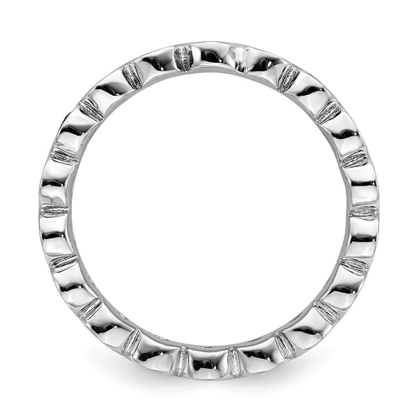 Sterling Silver Stackable Expressions Blue Topaz Ring