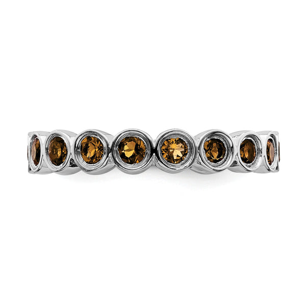 Sterling Silver Stackable Expressions Citrine Ring