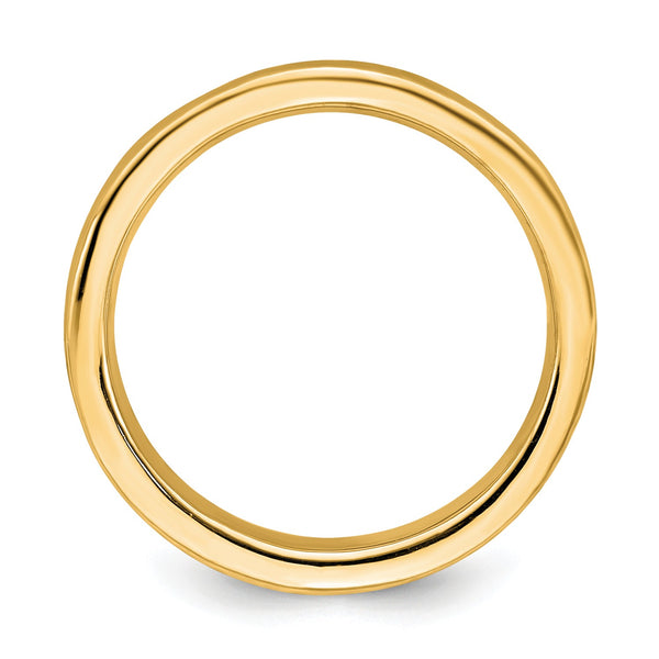 Sterling Silver Stackable Expressions Gold-plated Ring