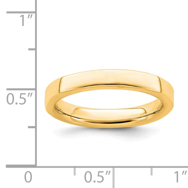 Sterling Silver Stackable Expressions Gold-plated Ring