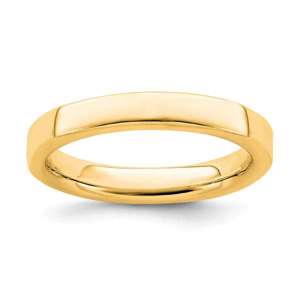 Sterling Silver Stackable Expressions Gold-plated Ring