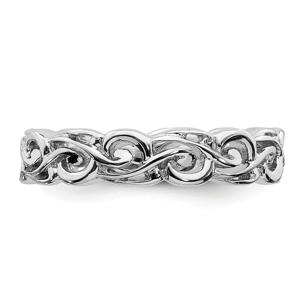 Sterling Silver Stackable Expressions Polished Ring