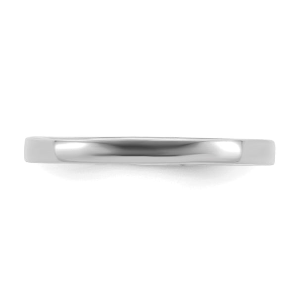Sterling Silver Stackable Expressions Rhodium Polished Ring