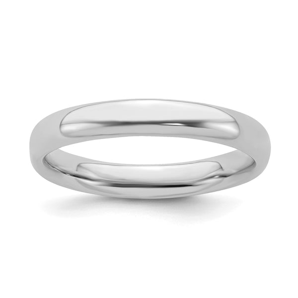 Sterling Silver Stackable Expressions Rhodium Polished Ring